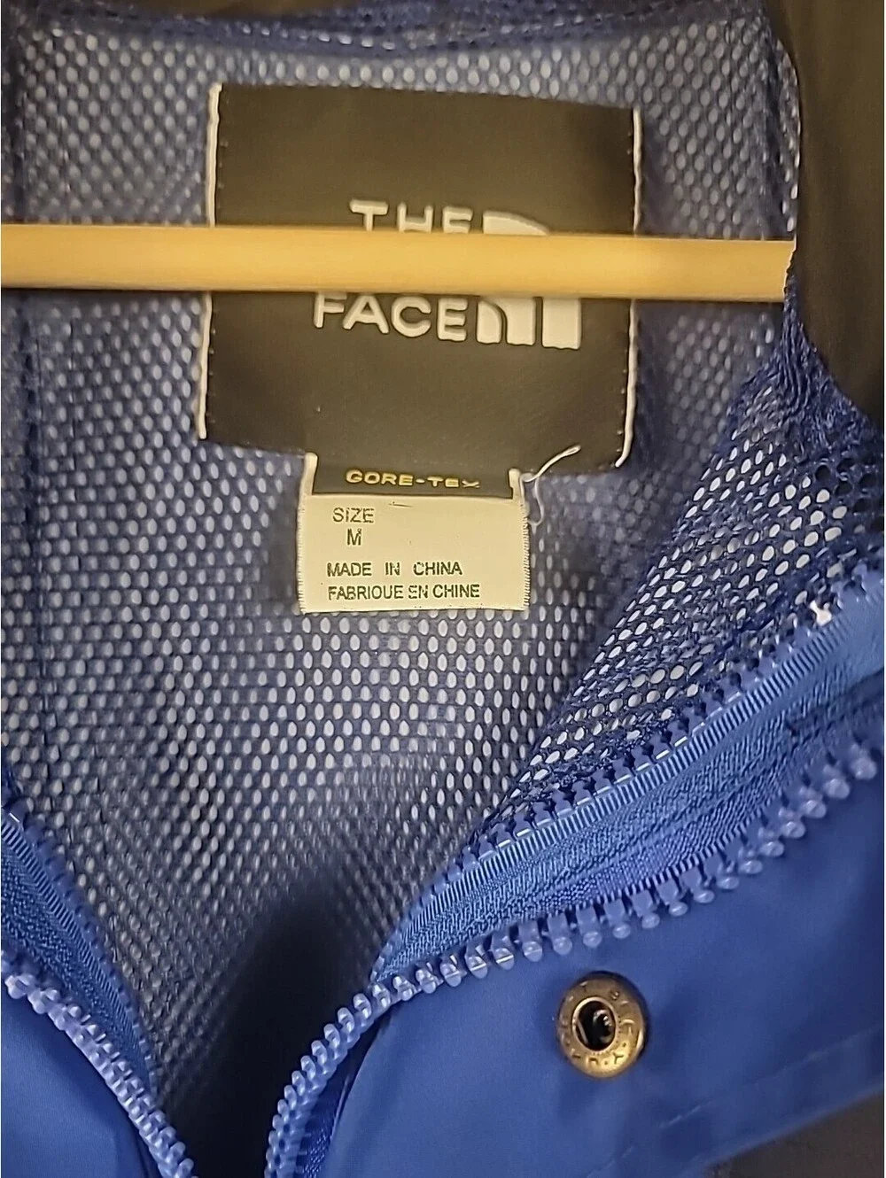 The Northface Gore Blue Tex Zip Up Jacket Size Medium